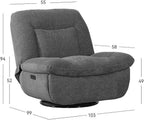 Ebba Rocker Swivel Recliner Indigo
