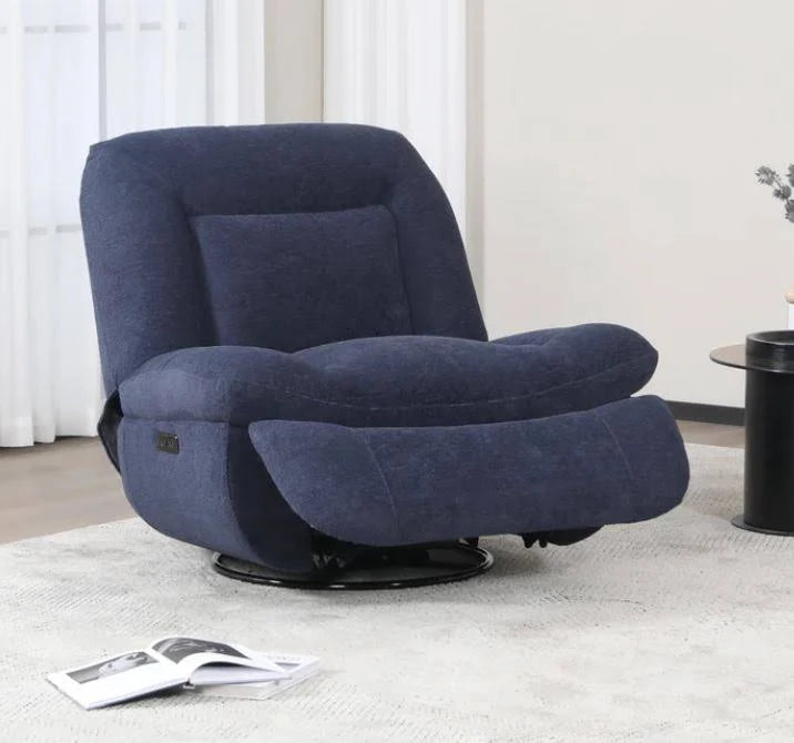 Ebba Rocker Swivel Recliner Indigo