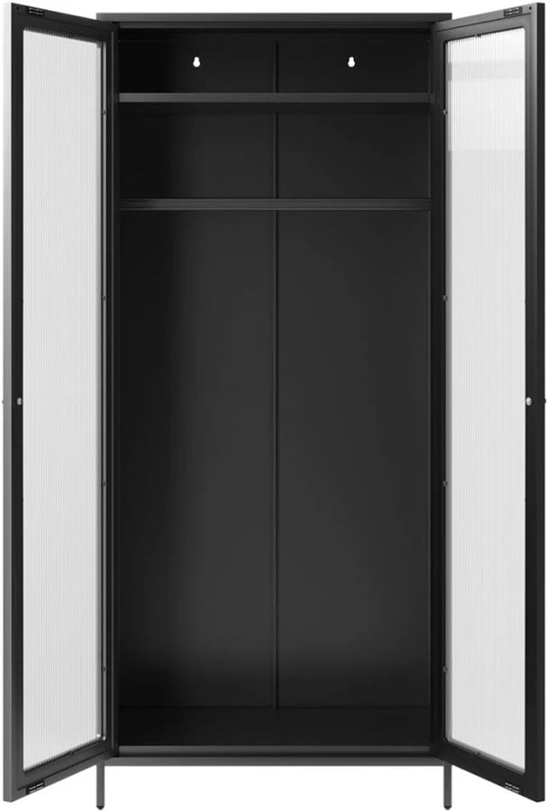 STORM BLACK 2 DOOR WARDROBE