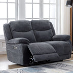 Herbert 2 Seater Sofa Power Recliner Dark Grey