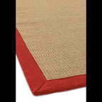 Sisal 240x340cm Linen/Red Rug