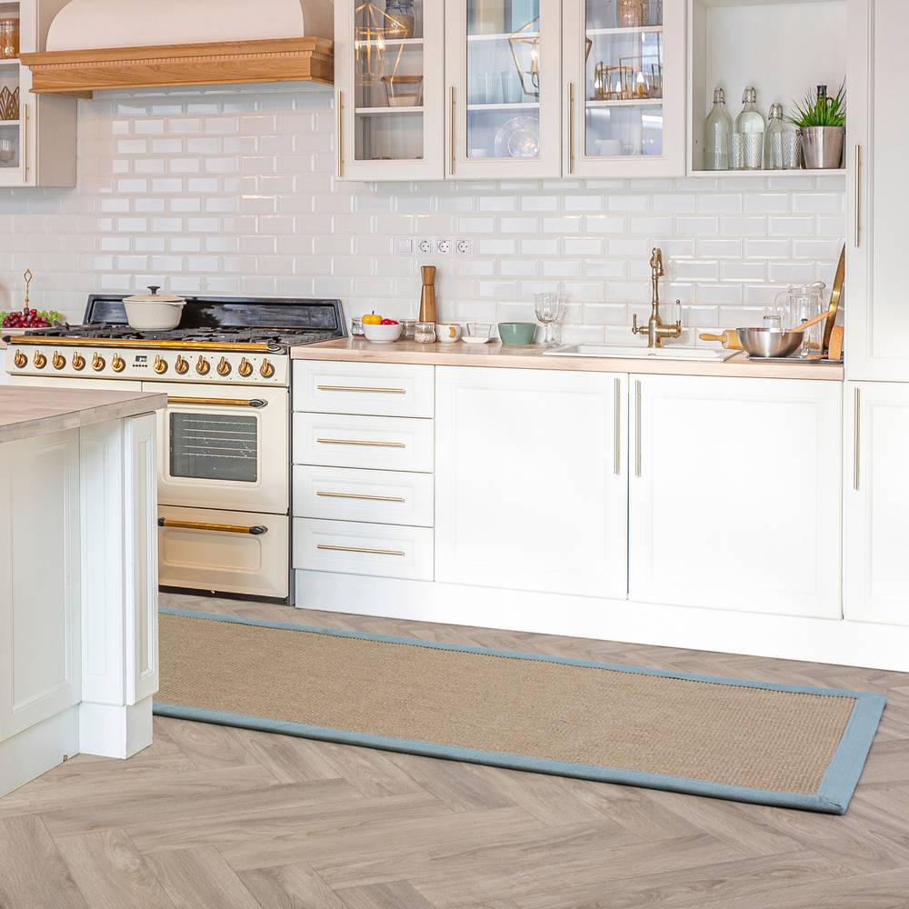 Sisal 160x230cm Linen/Aqua Rug