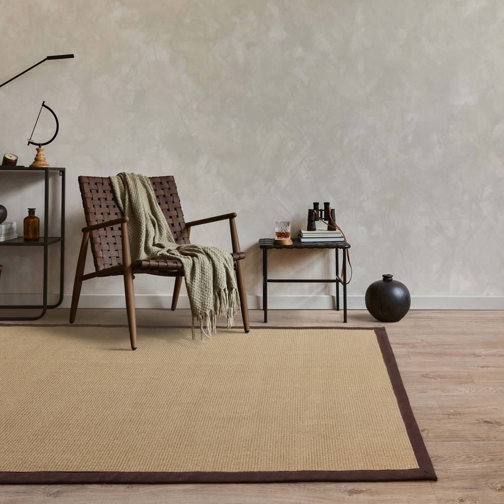 Sisal 240x340cm Linen/Chocolate Rug