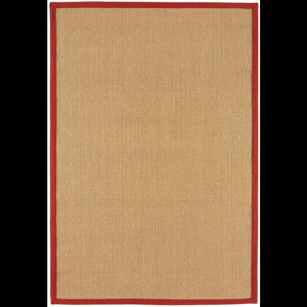 Sisal 240x340cm Linen/Red Rug