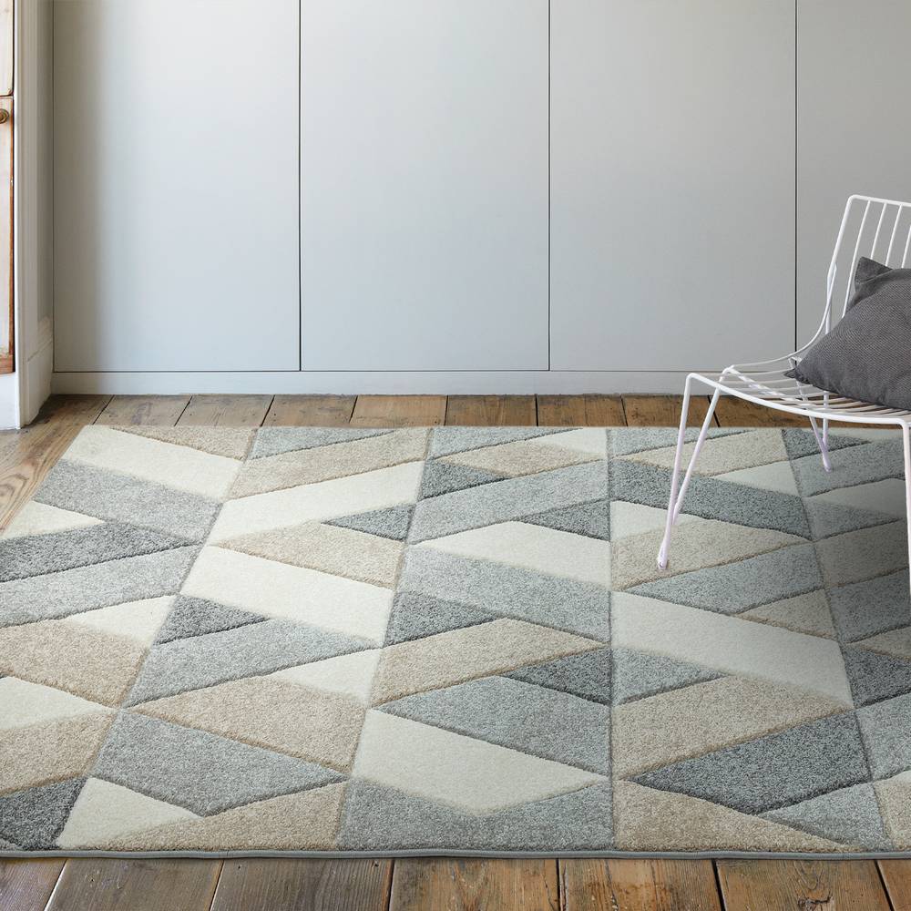Sketch 160x230cm SK01 Rhombus Grey Rug