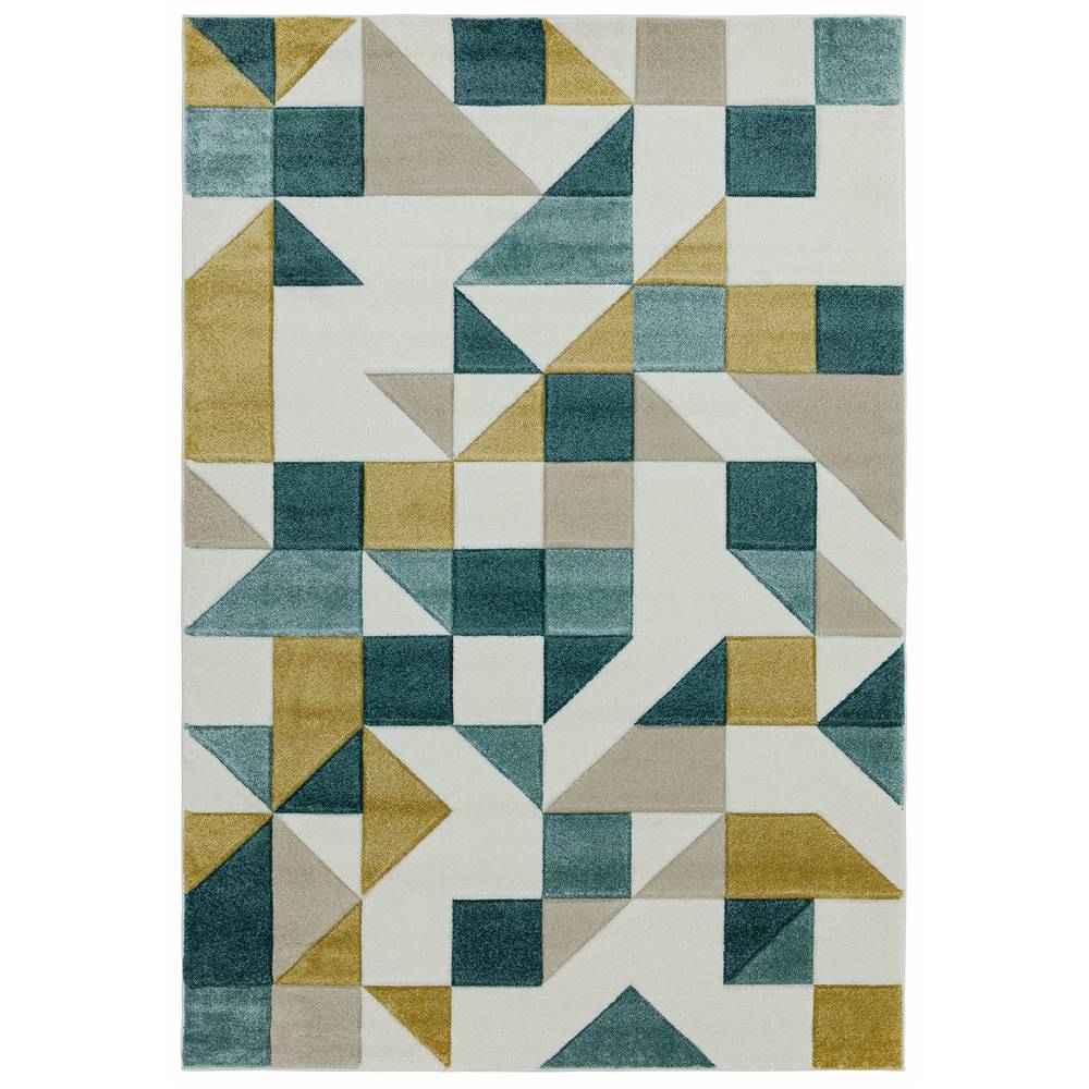 Sketch 120x170cm SK03 Shapes Green Rug