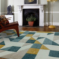 Sketch 160x230cm SK03 Shapes Green Rug