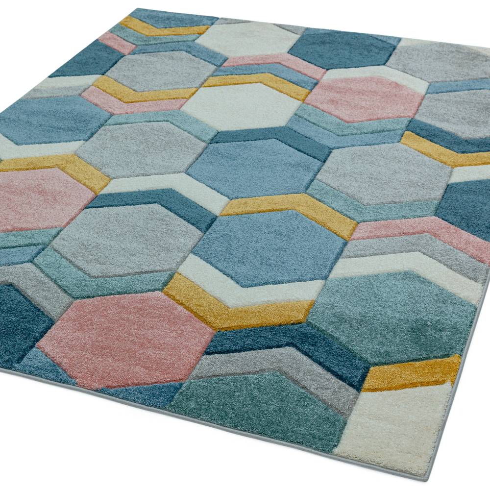 Sketch 120x170cm SK10 Hexagon Multi Rug
