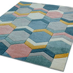 Sketch 160x230cm SK10 Hexagon Multi Rug