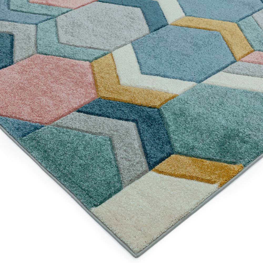 Sketch 200x290cm SK10 Hexagon Multi Rug
