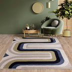 Sketch 080x150cm SK18 Contour Blue Rug