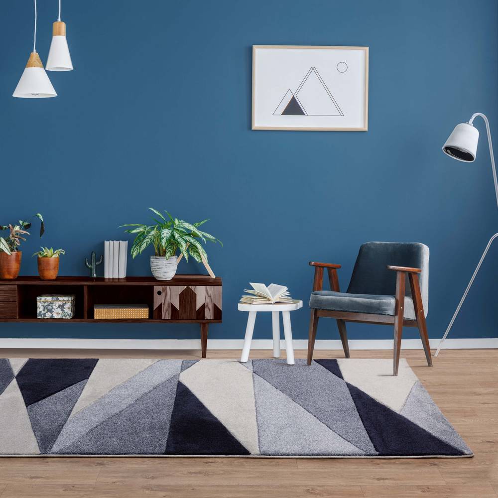 Sketch 200x290cm SK22 Segment Blue Rug
