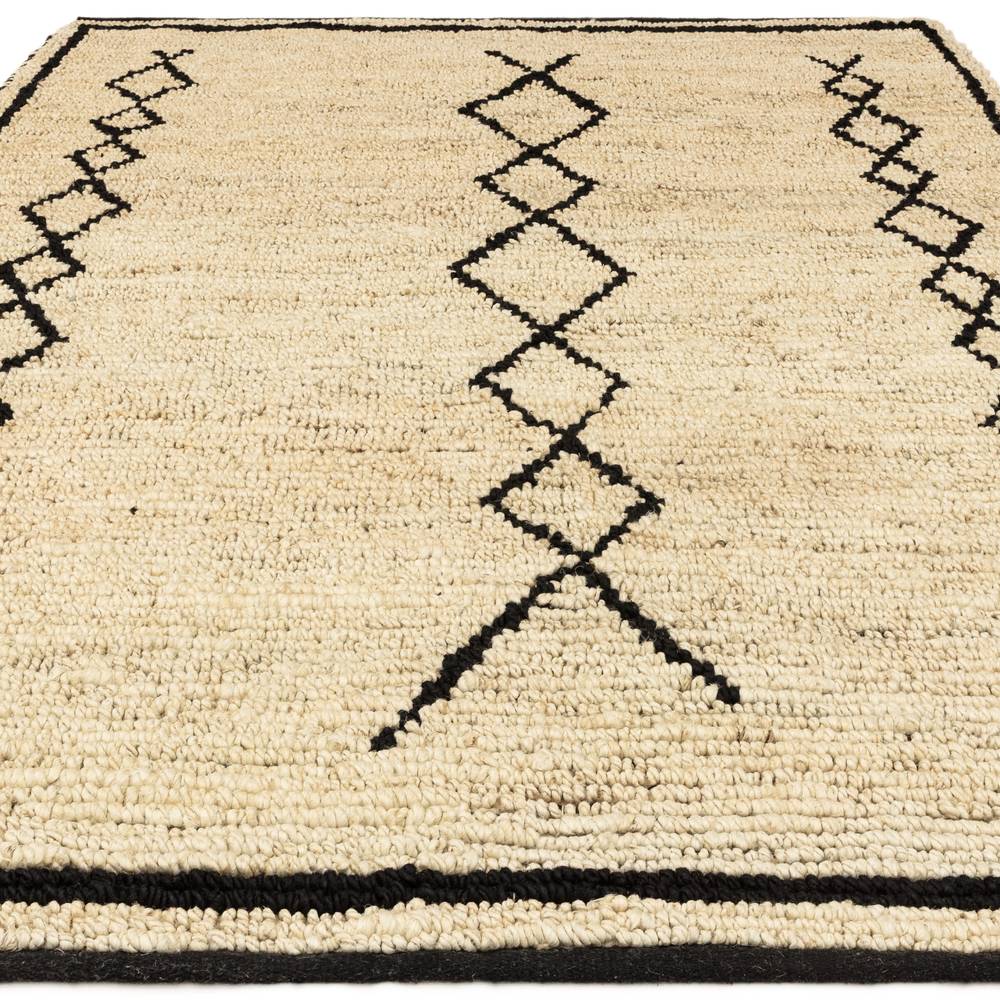 Souk 160x230cm Bleach & Black Rug