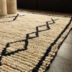 Souk 160x230cm Bleach & Black Rug