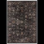 Sovereign 240x330cm Black Vintage Floral Rug