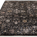 Sovereign 240x330cm Black Vintage Floral Rug