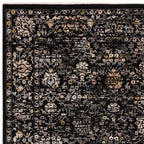Sovereign 200x290cm Black Vintage Floral Rug