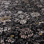 Sovereign 200x290cm Black Vintage Floral Rug