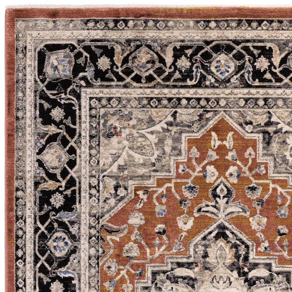 Sovereign 200x290cm Terracotta Medallion Rug