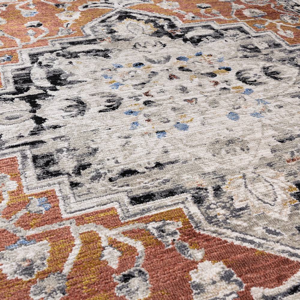 Sovereign 200x290cm Terracotta Medallion Rug