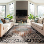 Sovereign 200x290cm Terracotta Medallion Rug