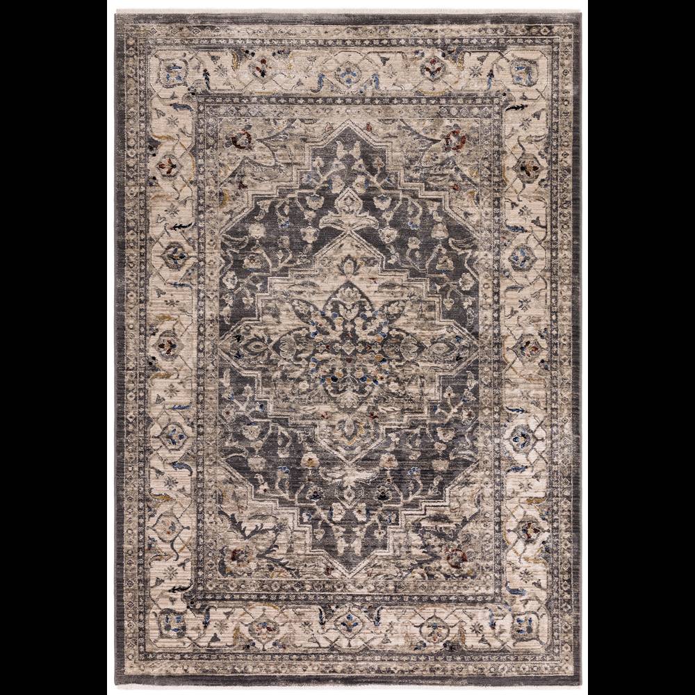 Sovereign 200x290cm Charcoal Medallion Rug