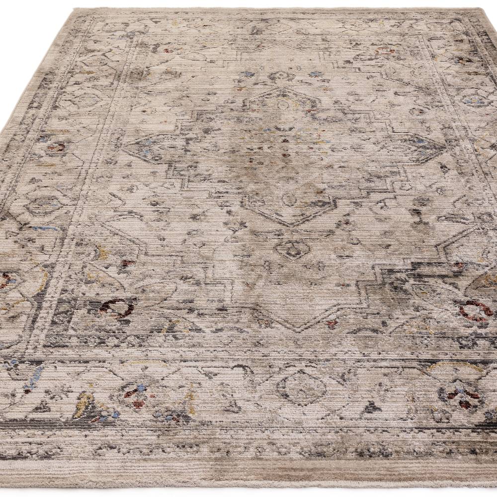 Sovereign 160x240cm Ash Medallion Rug