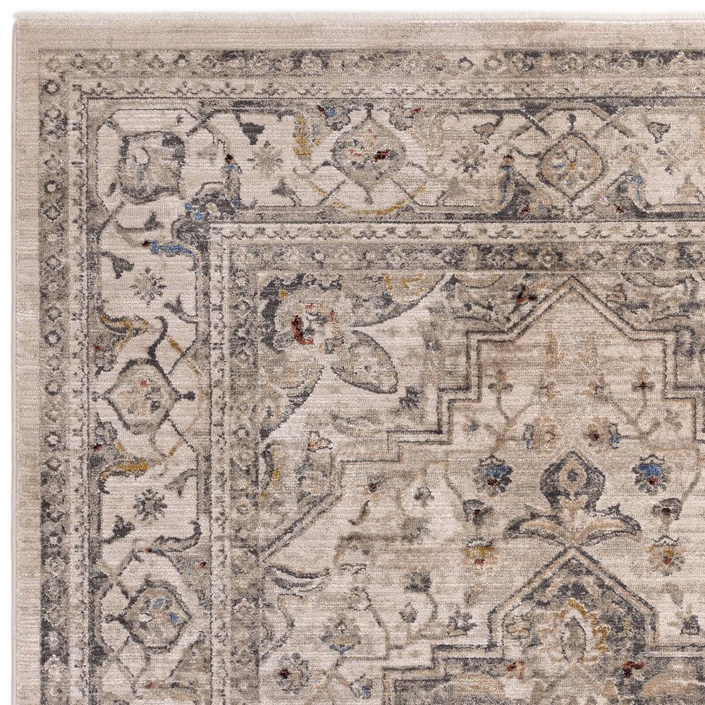 Sovereign 200x290cm Ash Medallion Rug