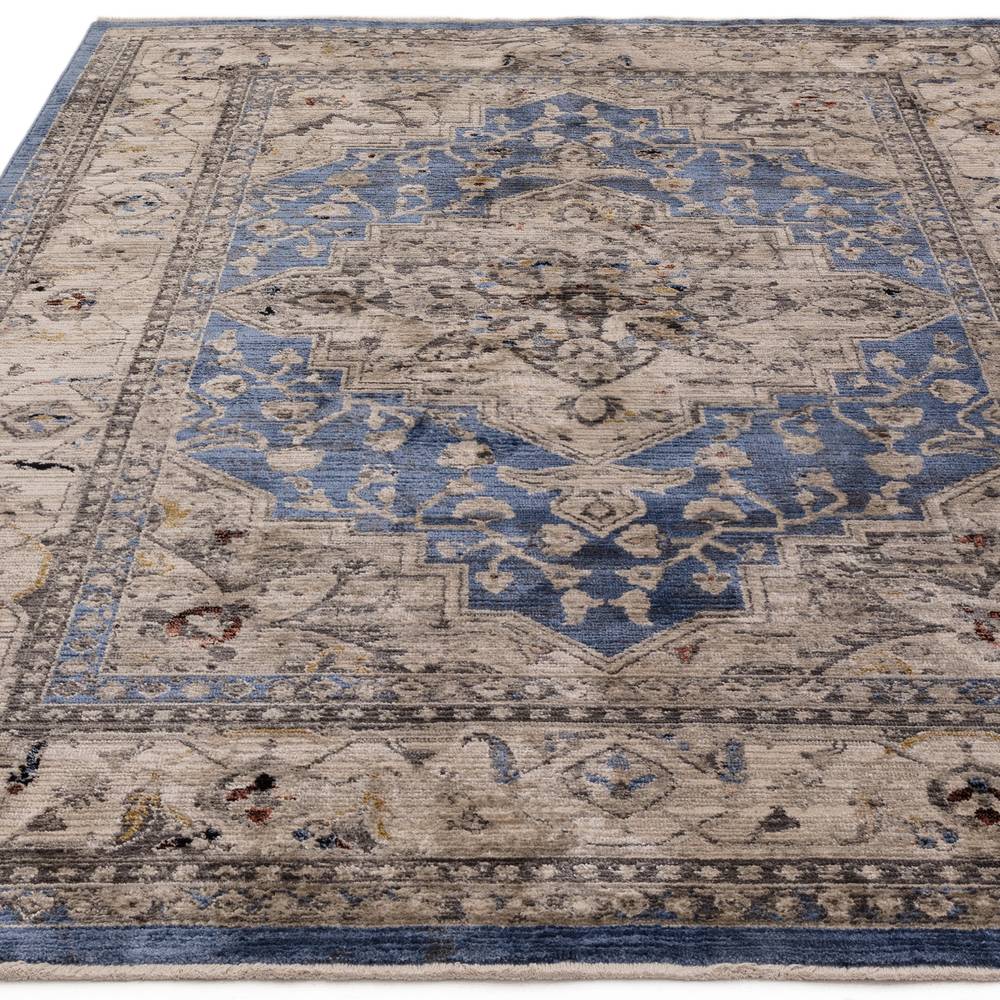 Sovereign 200x290cm Blue Medallion Rug