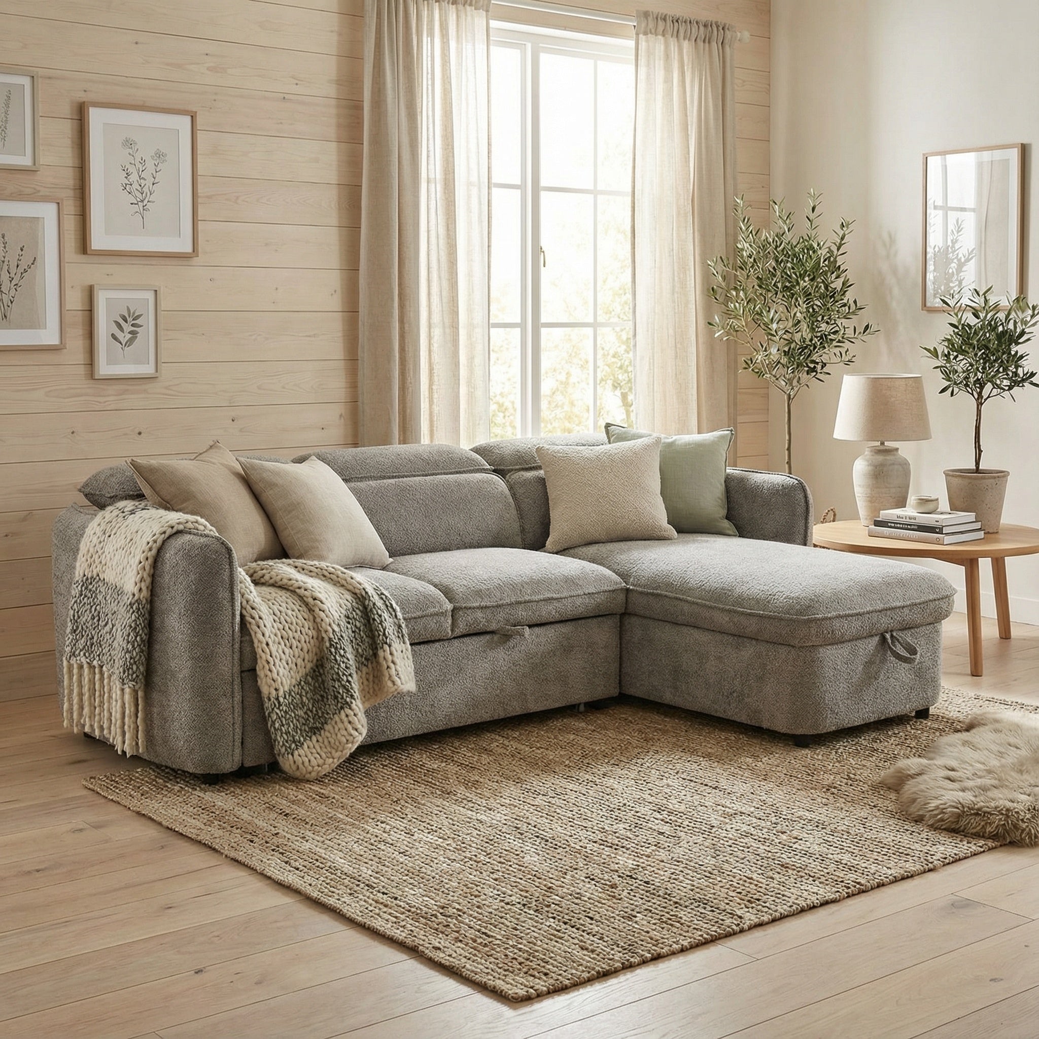 Capri Sofabed Universal Corner With Adjustable Headrests Grey Eastley | Kip | Quercioli | Barete | Metropolitan | Portobello | Aissa Style