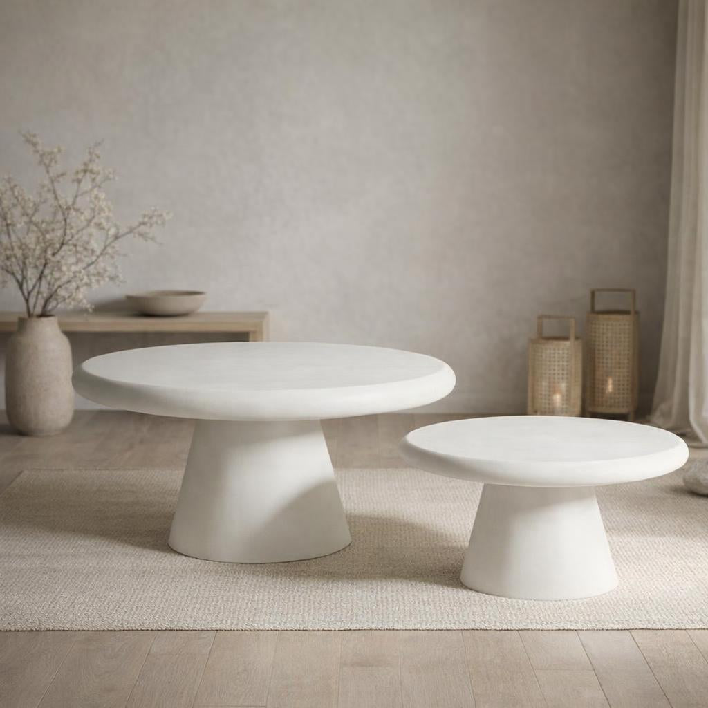 Emilia Coffee & End Table White