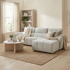 Turin Electric Recliner Sofa Silver Right Hand Corner