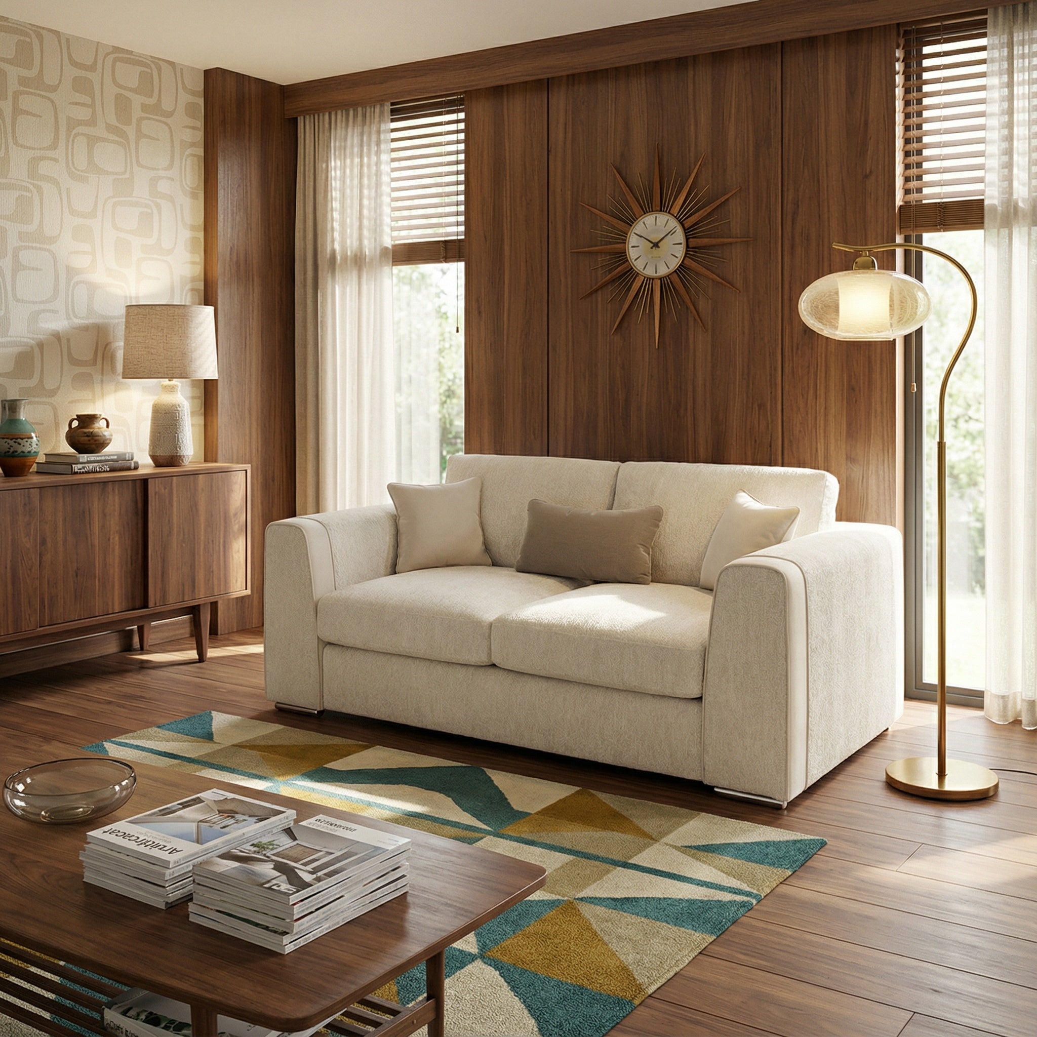 Naples Sofa Beige 3 Seater