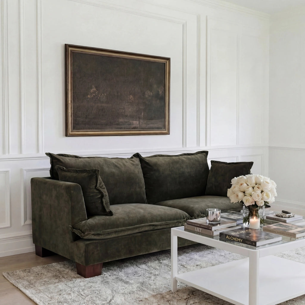 Suffolk Olive 3 Seater Sofa, supplier view 5