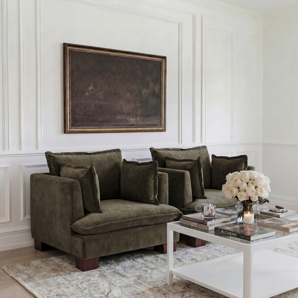 Suffolk Olive 3 Seater Sofa, supplier view 6