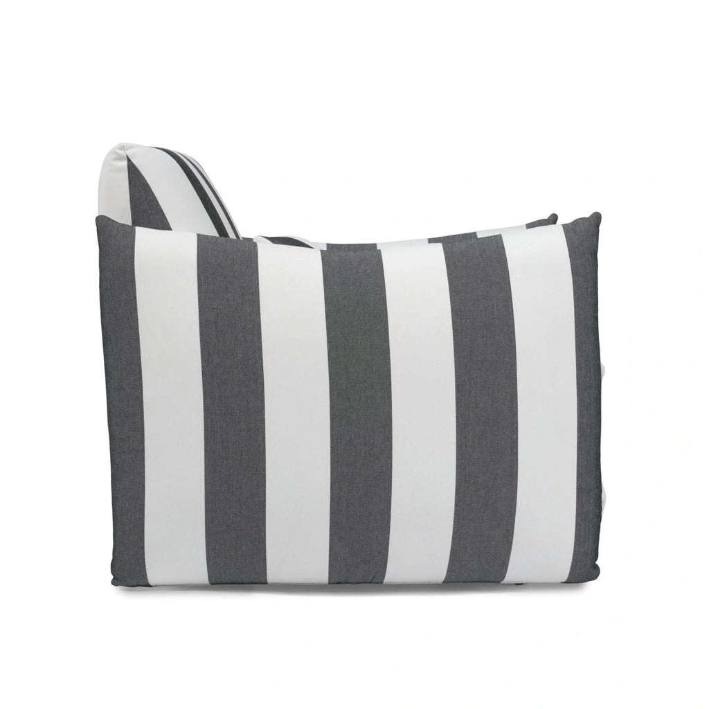 Sycamore Black And White Thick Stripe Chair