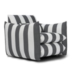 Sycamore Black And White Thick Stripe Chair