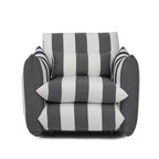 Sycamore Black And White Thick Stripe Chair