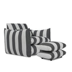Sycamore Black And White Thick Stripe Chair