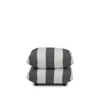 Sycamore Black And White Thick Stripe Pouffe