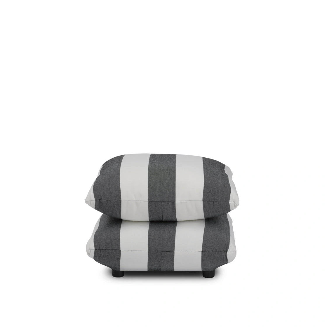 Sycamore Black And White Thick Stripe Pouffe