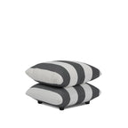 Sycamore Black And White Thick Stripe Pouffe