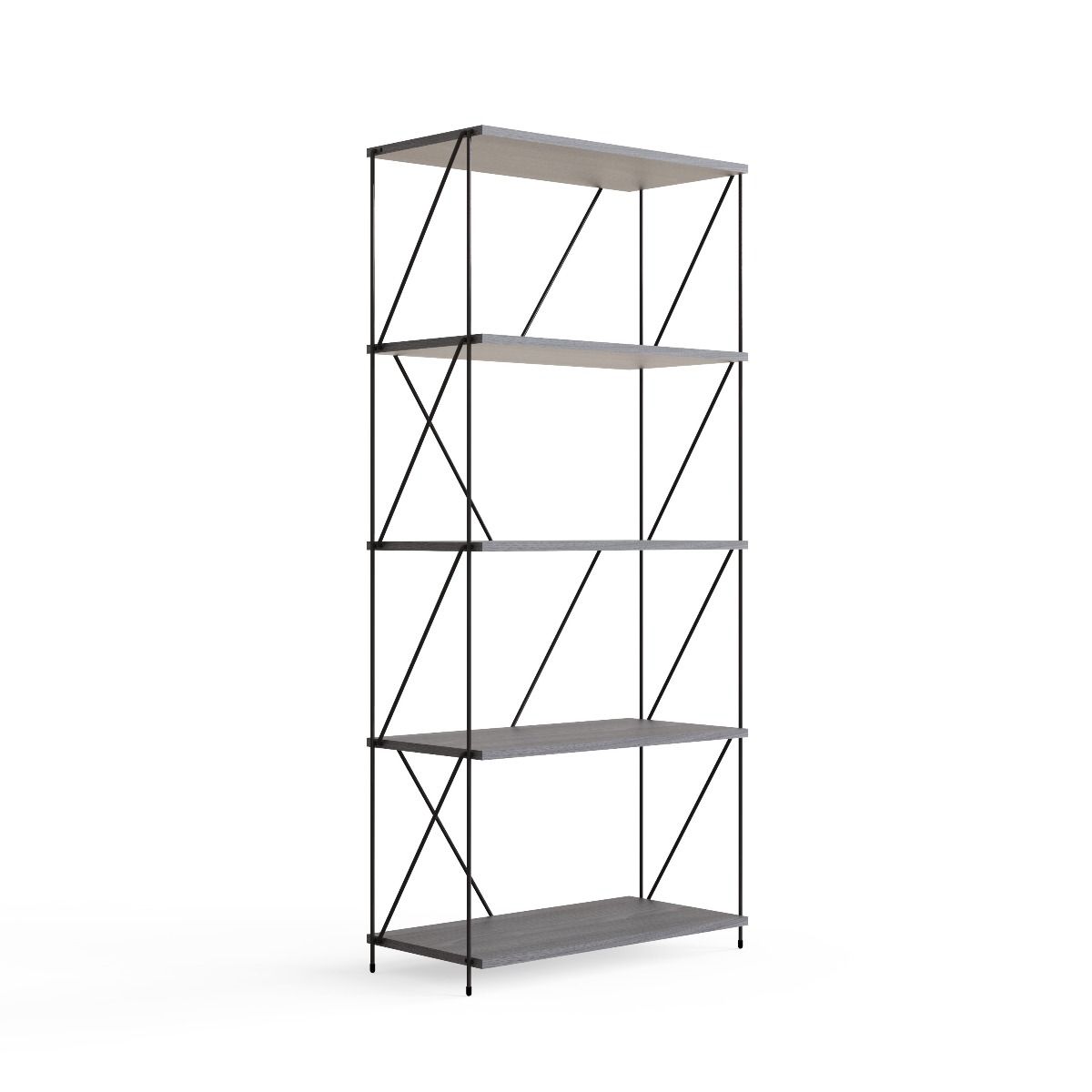 Leyo 5 Tier Storage Rack Grey