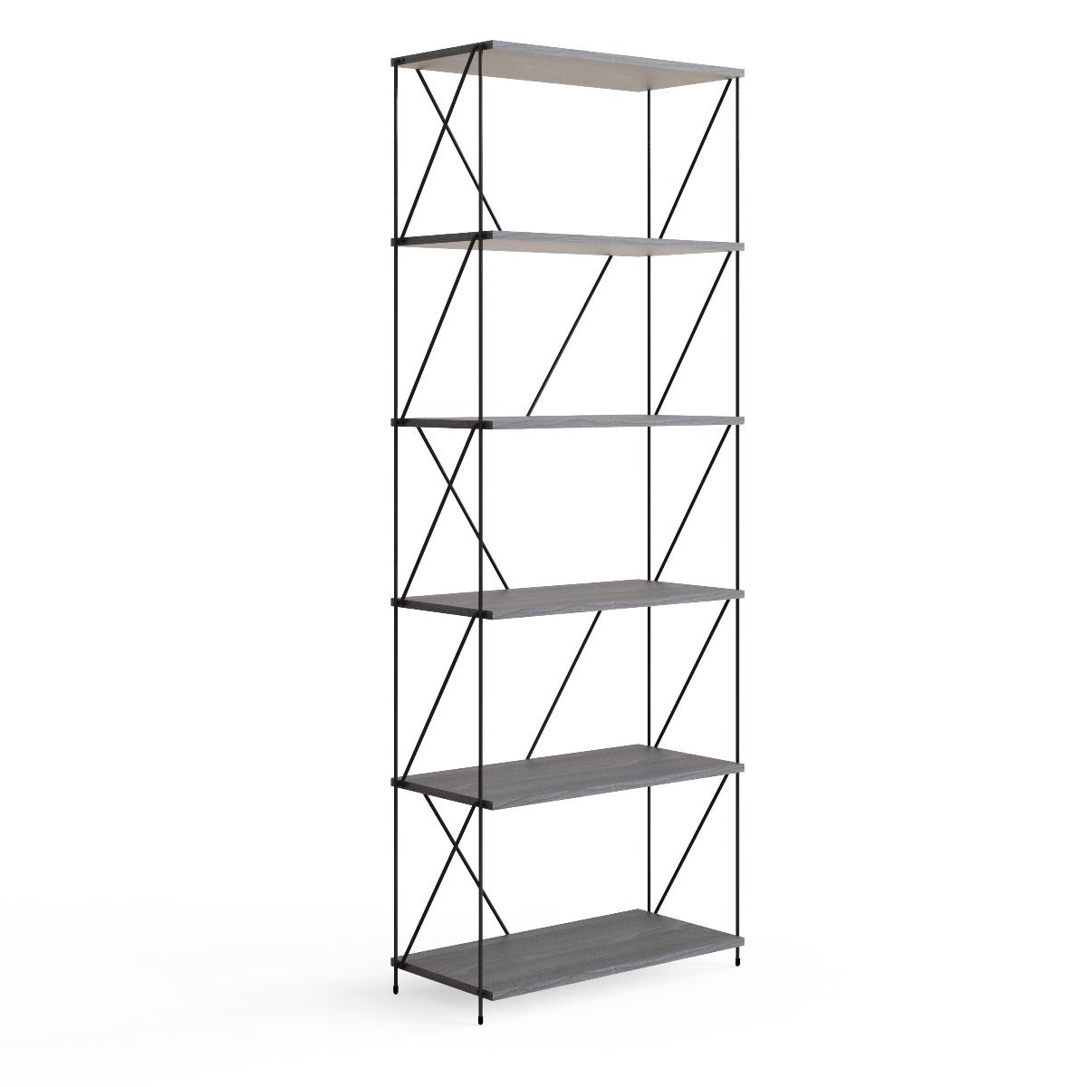Leyo 6 Tier Storage Rack Grey