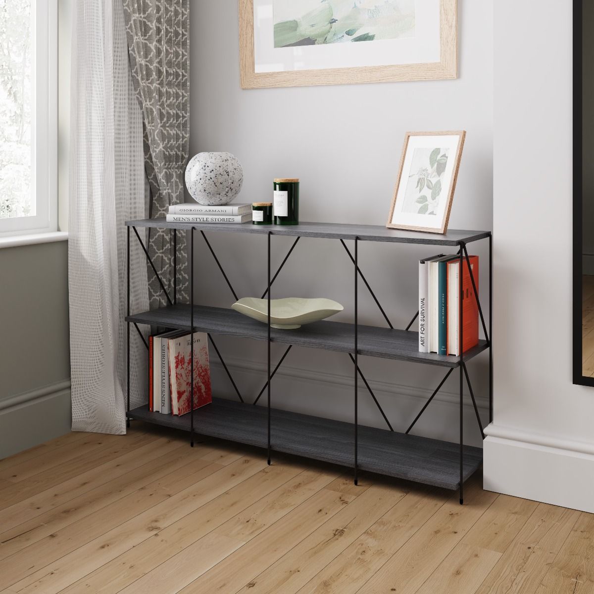 Leyo 3 Tier Storage Rack Grey