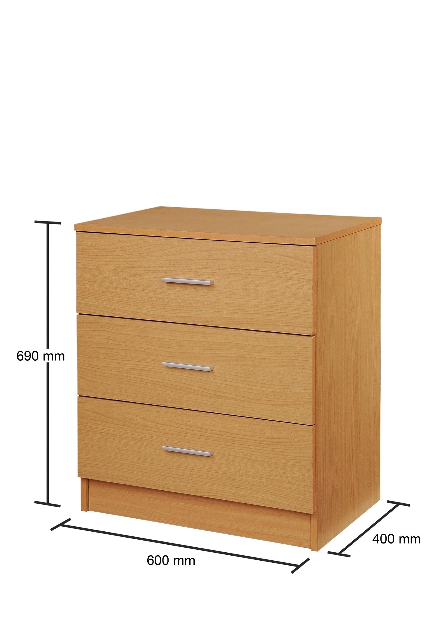 Rio 3 Drawer Chest