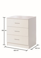 Rio 3 Drawer Chest