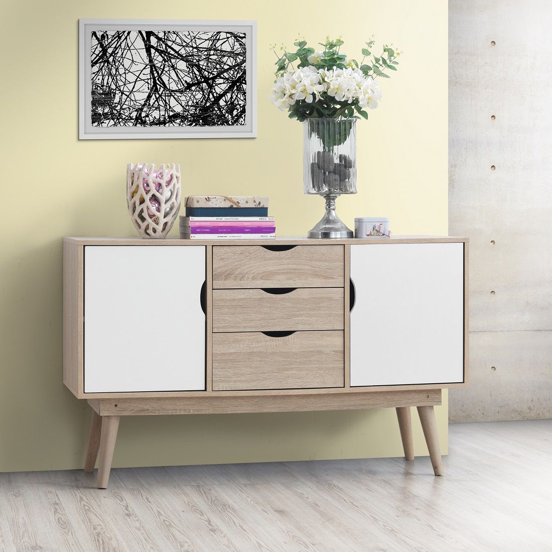 Alford Sideboard with 2 Doors & 3 Drawers