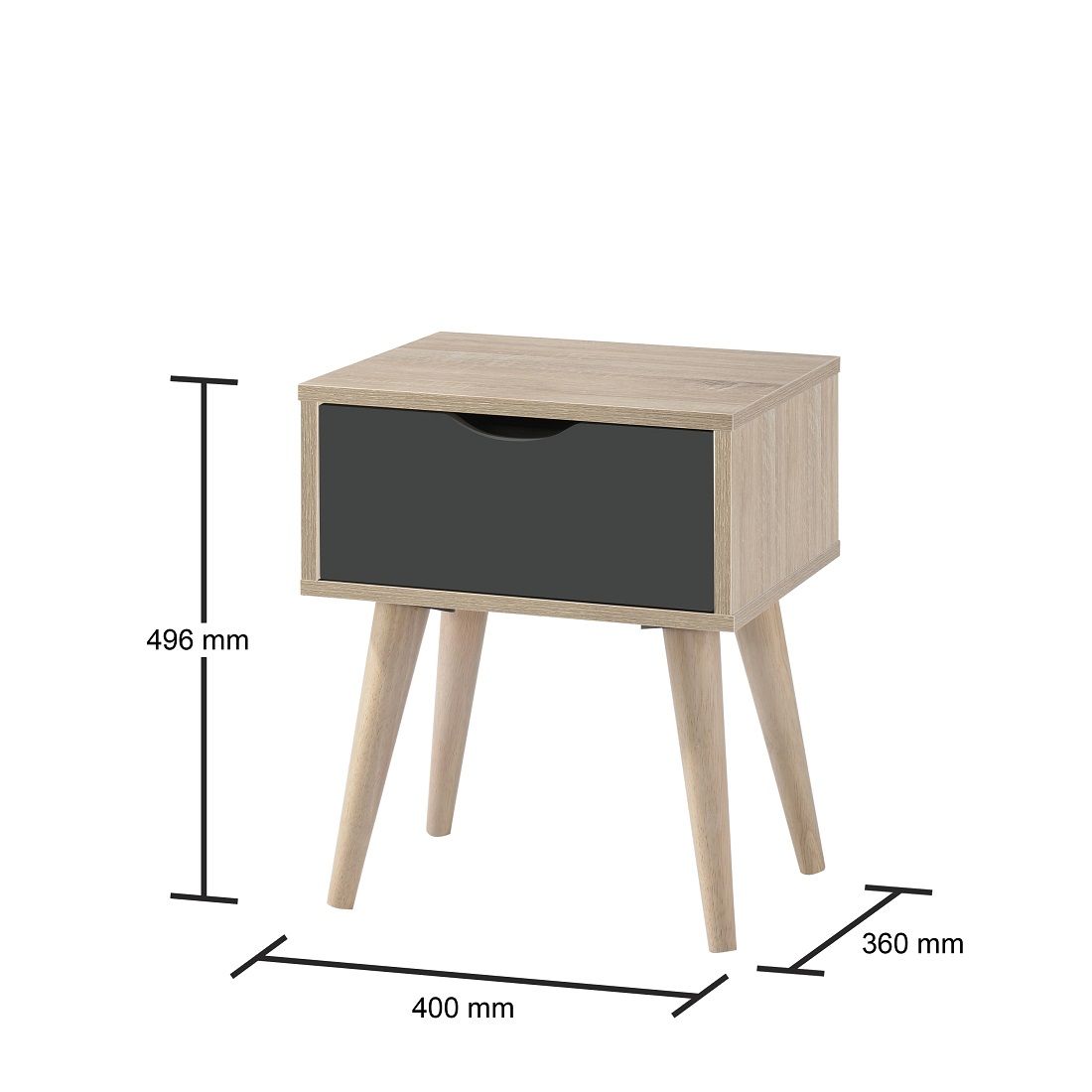 Alford 1 Drawer Lamp Table
