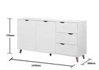 Pulford Sideboard with 2 Doors & 3 Drawers